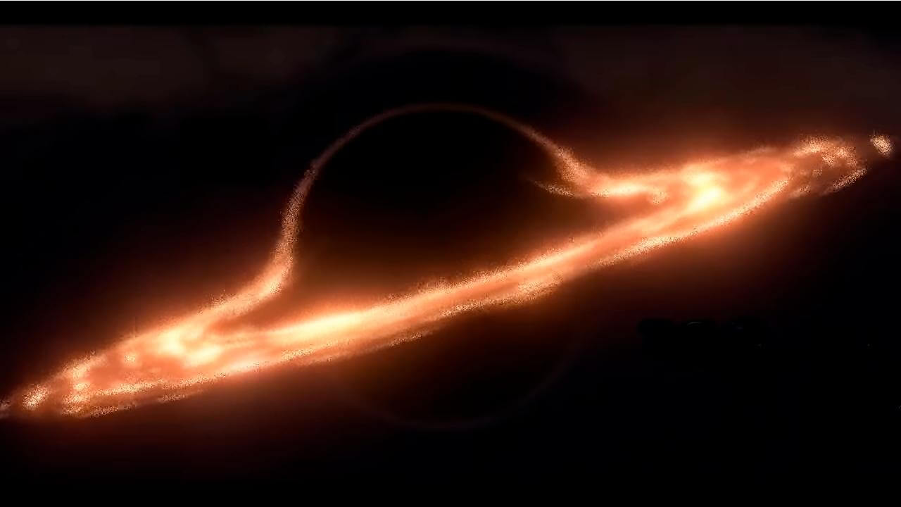 Самая большая черная дыра. Красивая визуализация. Фото.