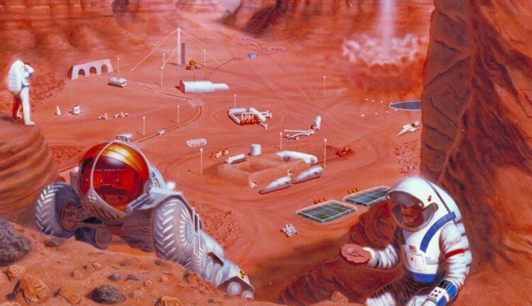 Могут ли микробы заняться добычей полезных ископаемых на Марсе? Фото.