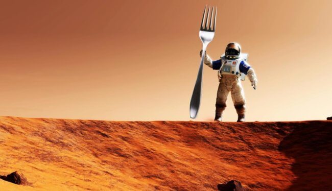Что нужно пить и есть, чтобы выжить на Марсе? Фото.