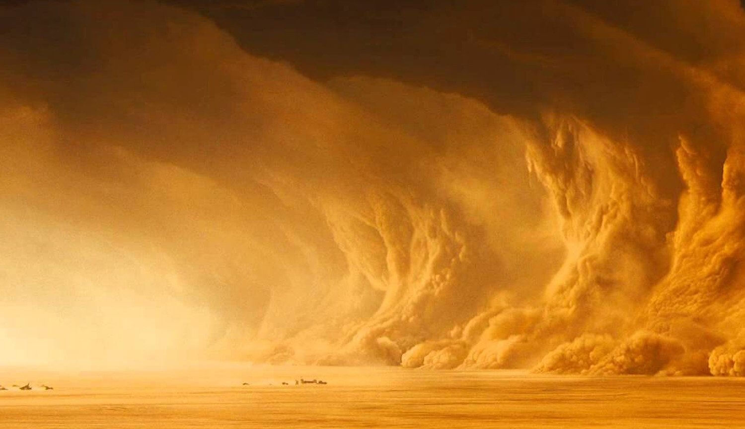 Марсоходы находятся под угрозой из-за сильных пылевых бурь. Фото.