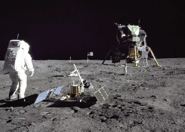 5 самых популярных мифов о первой высадке человека на Луну. Фото.
