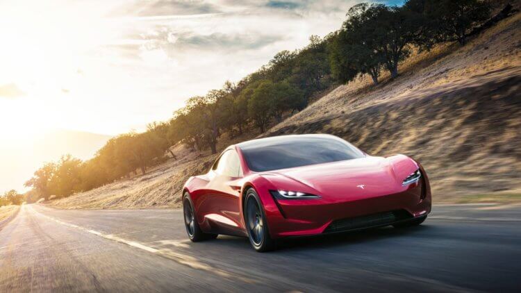 Tesla разрабатывает автомобиль с ракетными двигателями. Самый быстрый автомобиль Tesla. Фото.