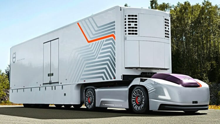Что не так с автономным грузовиком от Студии Лебедева? Беспилотный грузовик от Volvo. Фото.