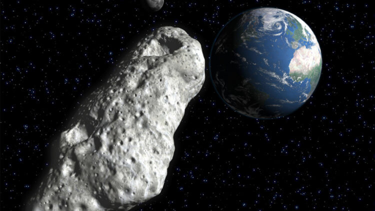 К Земле летит огромный астероид размером с небоскреб. Фото.