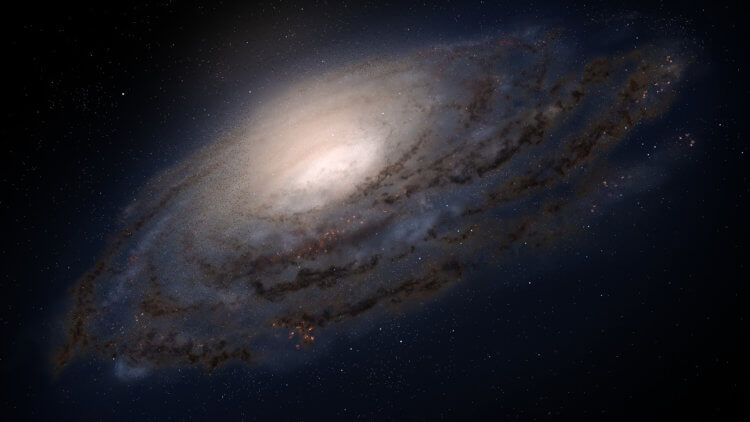 Почему черная дыра вспыхивает? Несмотря на колоссальные размеры, Млечный Путь представляет из себя вполне заурядную спиральную галактику. Фото.