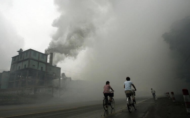 Насколько грязный воздух в городах? Самый грязный город в мире — Тяньин. Фото.