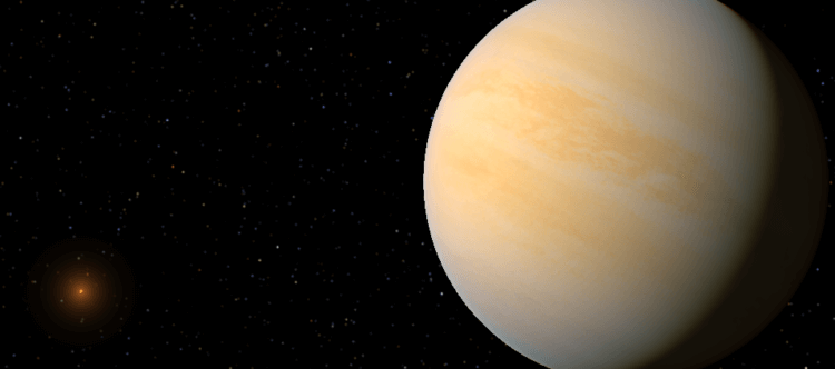 На каких планетах возможно наличие жизни? Оранжевый гигант Гамма Цефея. Фото.