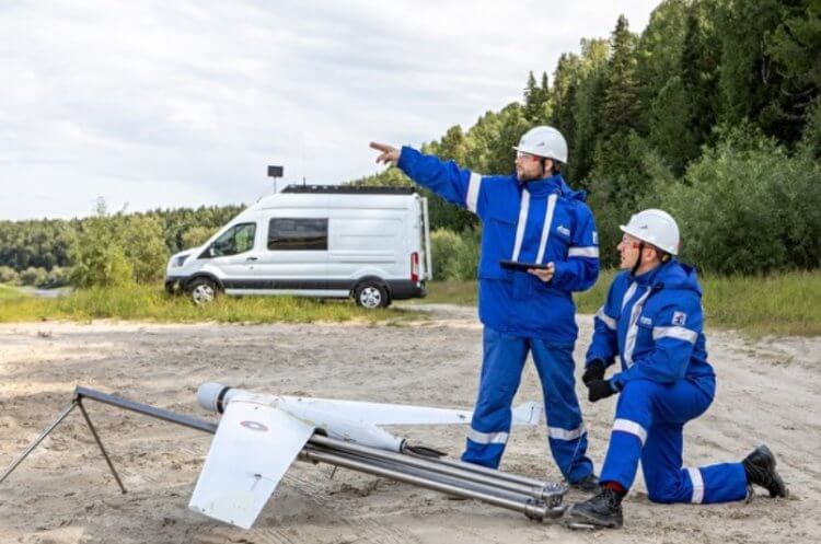 «Газпром нефть» использует летающие беспилотники для контроля нефтепроводов и не только. Технические особенности новых беспилотников. Фото.