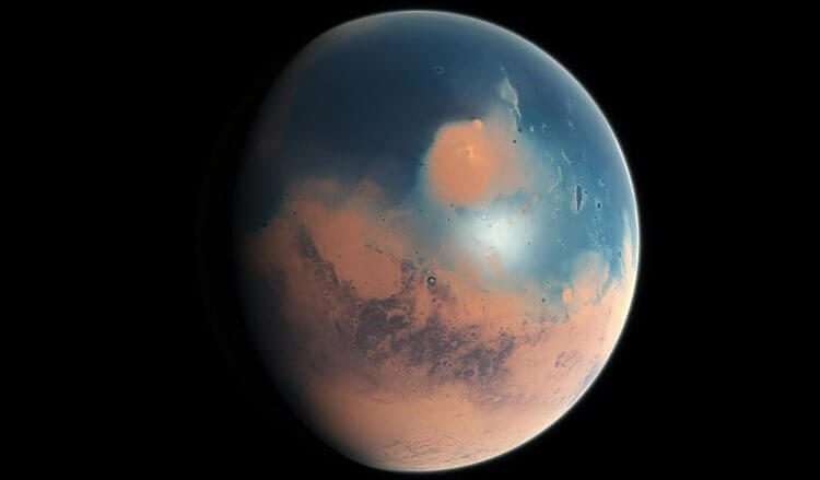 Была ли на Марсе жидкая вода? Возможно, именно так выглядел древний Марс. Фото.