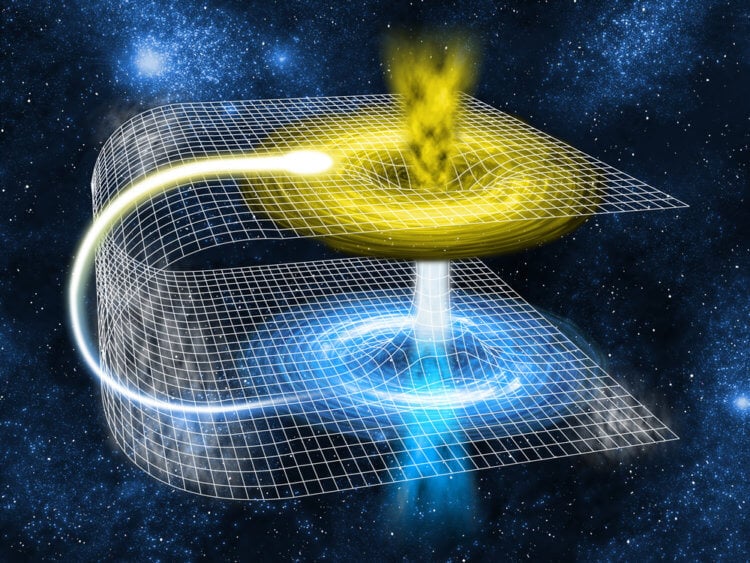 Как построить космическую червоточину? Для того, чтобы построить тоннель сквозь пространство и время, нам может потребоваться огромное количество энергии. Фото.