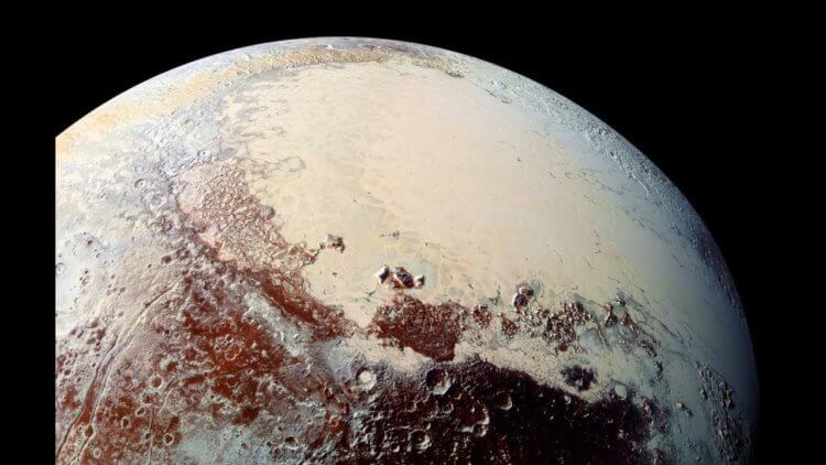 Что из себя представляет Плутон? Фотография поверхности Плутона. Снимок сделан в ходе миссии Nasa New Horizons. Фото.