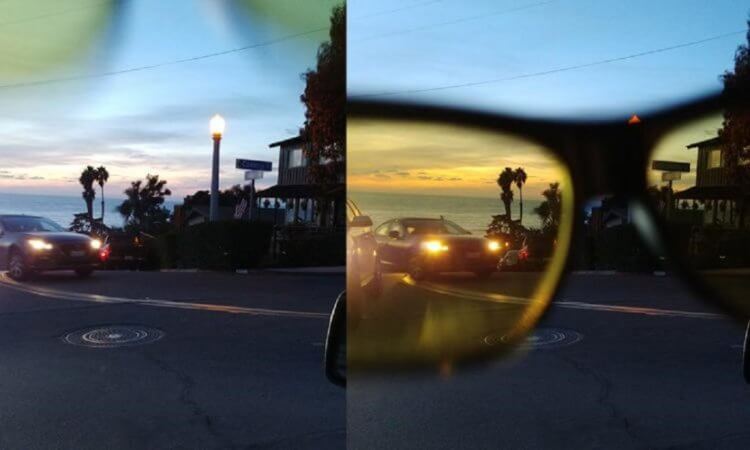 Желтые очки позволяют лучше видеть за рулём в ночное время. Правда или ложь? Желтые очки для водителей — польза или вред? Фото.