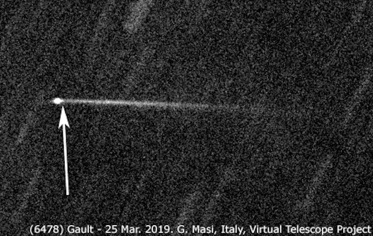 Могут ли астероиды менять свой цвет? 6478 Голт на сегодняшний день представляет из себя крайне трудноразличимый космический объект. Фото.
