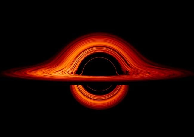 NASA представила визуализацию черной дыры. Фото.