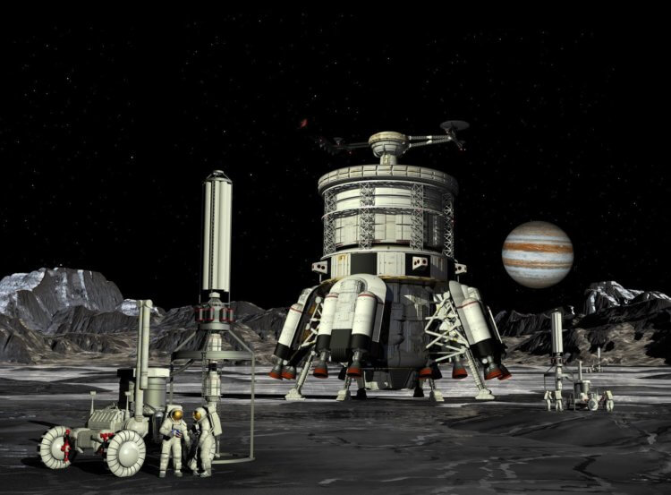 Можно ли построить колонию на спутнике Юпитера? Полет на Каллисто при использовании современных скоростей может занять около 5 лет. Фото.