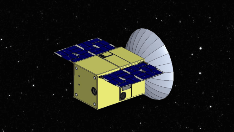 NASA отправит на орбиту Луны крохотный спутник. Для чего он нужен? Кубсат, разработанный компанией Tyvak Nano-Satellite Systems. Фото.
