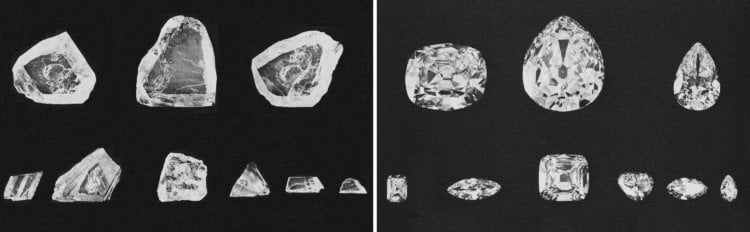 Из чего состоят алмазы? Осколки самого большого алмаза в мире. Фото.