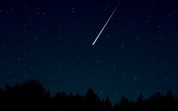 Что такое метеорит? На фото изображен метеор в небе над Кузбассом. Фото.