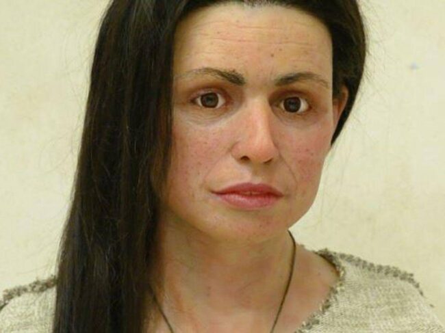 Воссоздан облик женщины каменного века. Воссоздан облик женщины каменного века. Фото.