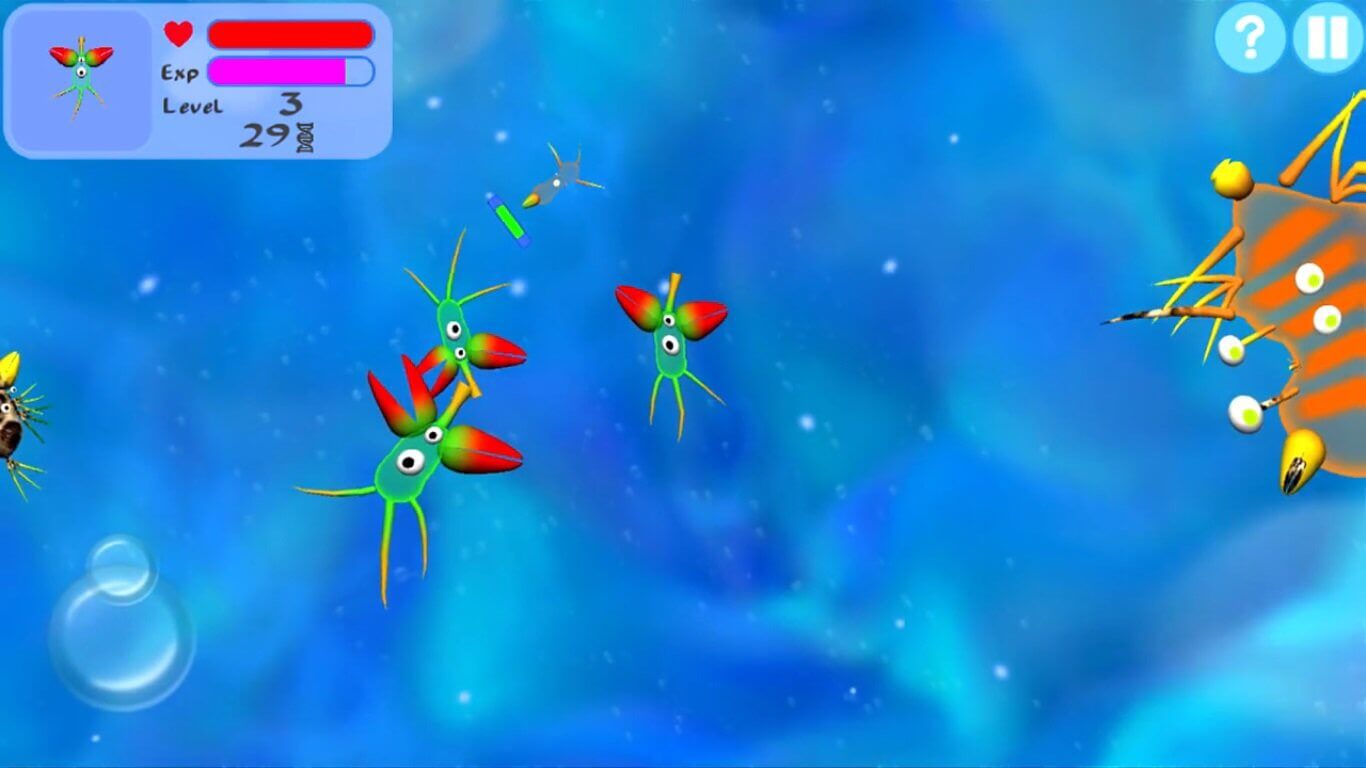 Эволюция видов. Кадр из компьютерный игры Spore. Помните такую? Фото.