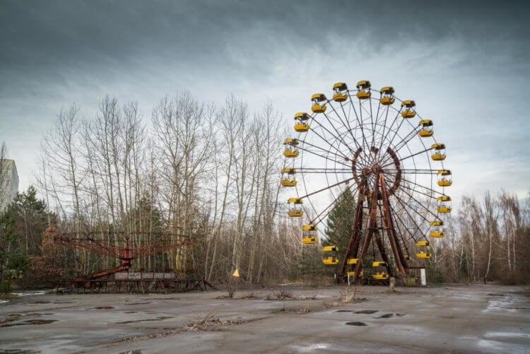 Чернобыль, СССР. Припять, зона отчуждения Чернобыльской АЭС. Фото.