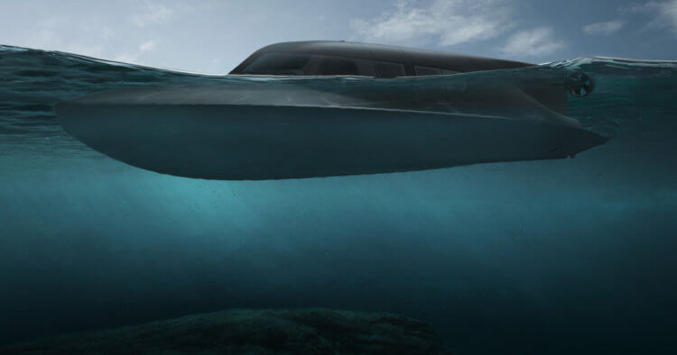 Создан подводный катер для военных водолазов. Для чего он нужен? Катер VICTA способен плавать как над водой, так и под ней. Фото.