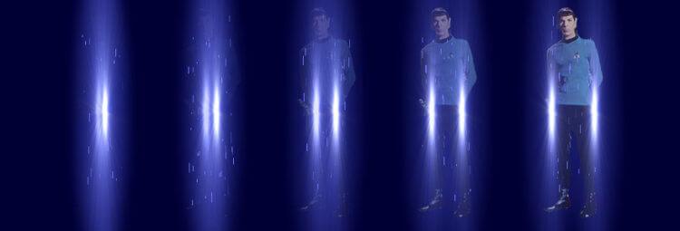 Что такое телепортация? Кадр из сериала Star Trek. Фото.