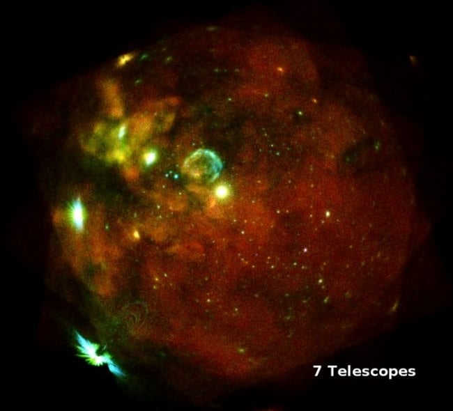 Получен снимок волны от взрыва сверхновой, который произошел 30 лет назад. Фото.