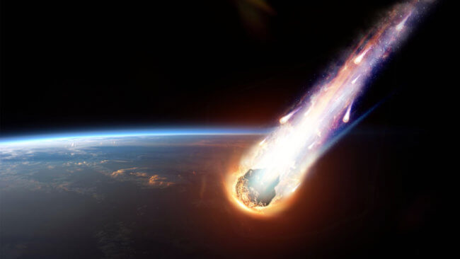 Может ли упавший метеорит стать причиной пожара? Фото.