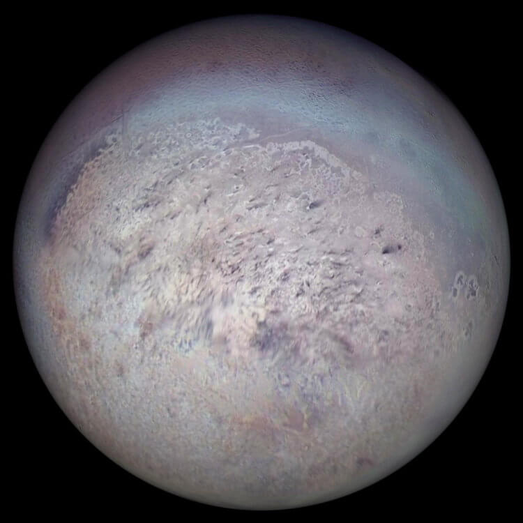 Как выглядит Тритон? Самый крупный спутник Нептуна — Тритон. Фото.