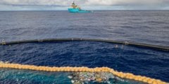 Масштабный проект по очистке океана от пластикового муосора возобновил свою работу. Фото.