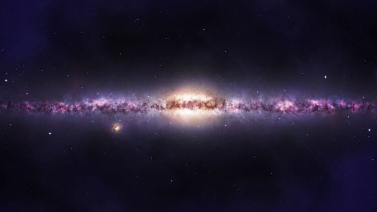 В галактике Млечный Путь слишком много газа. Возможно, наша галактика крадет газ у своих ближайших соседей. Фото.