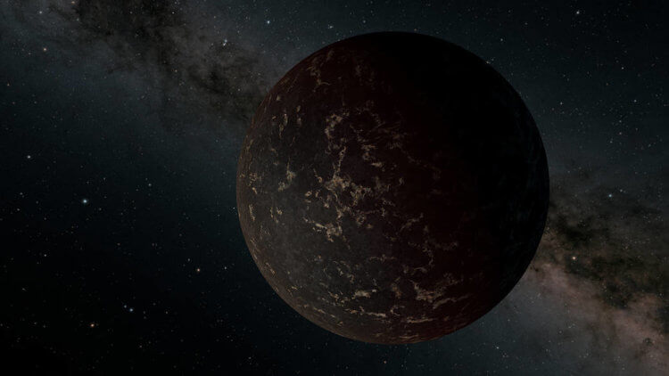 Планеты, вращающиеся вокруг красных карликов. Планета LHS 3844b, расположенная в 48,6 световых годах от Земли, может отчасти быть похожей на Луну или Меркурий. Фото.