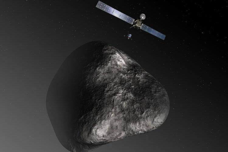 Можно ли приземлиться на комету? Поверхность кометы Чурюмова-Герасименко. Фото.