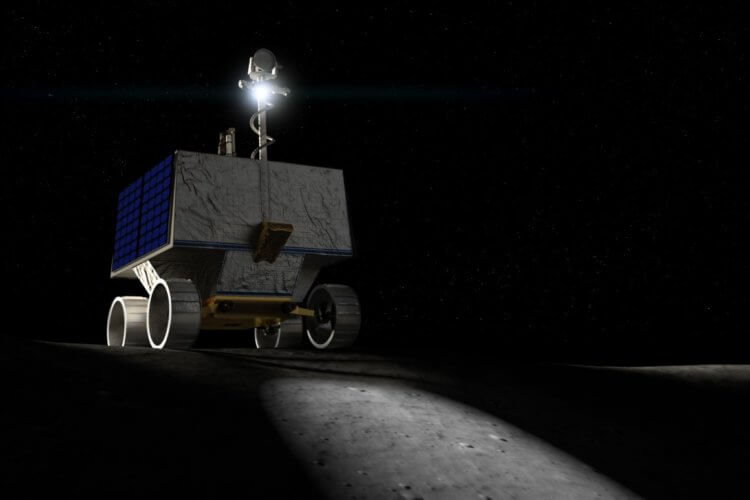 Ровер VIPER — новейшая разработка NASA для колонизации Луны. 3D-визуализация работы ровера на Луне. Фото.