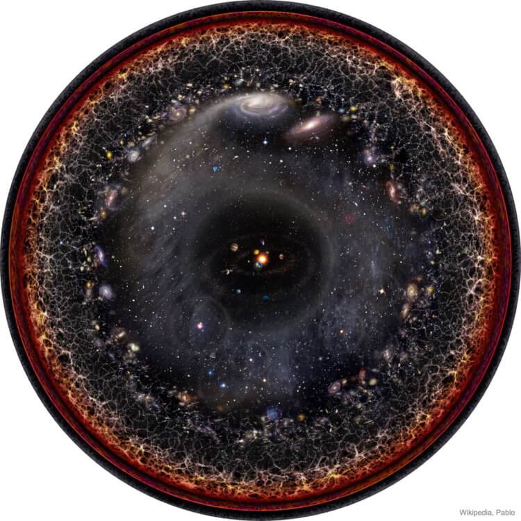 Что такое войды и галактические нити? Перед вами карта наблюдаемой Вселенной. С ума сойти можно, правда? Фото.