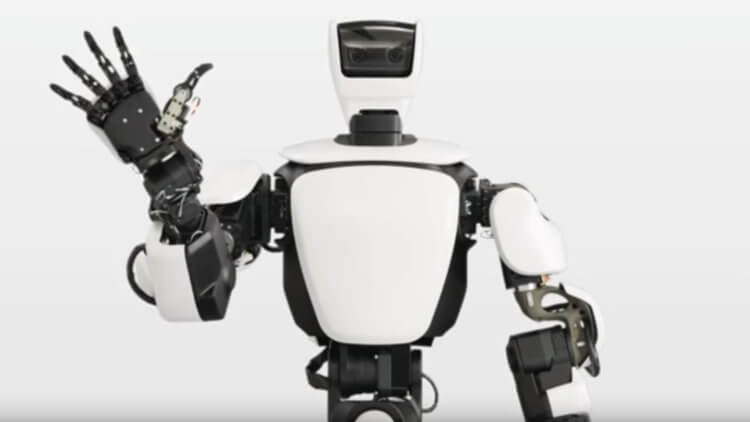 Что такое антропоморфный робот. Человекоподобный робот от Toyota. Выглядит дружелюбным. Фото.
