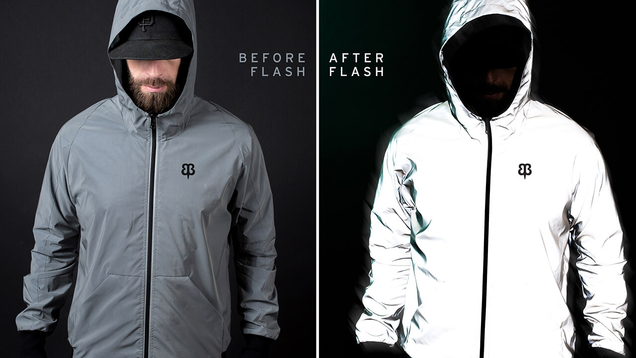 Светоотражающая ткань используется даже в модной одежде. Фото.