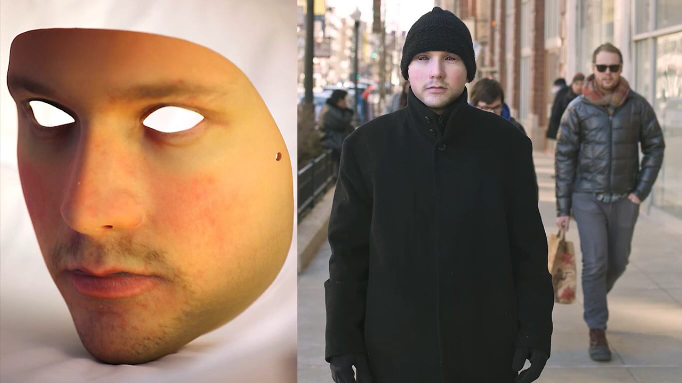 Резиновая маска для скрытия лица от камер наблюдения. Фото.