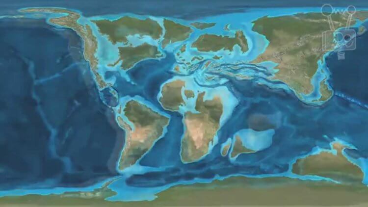 Как двигаются тектонические плиты. Из-за смещения тектонических плит через много тысячелетий расположение континентов может быть примерно таким. Фото.