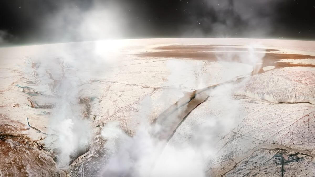 Поверхность Европы. Фото.