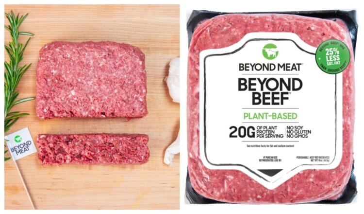 Битва производителей. Так выглядит растительное мясо Beyond Meat. Фото.