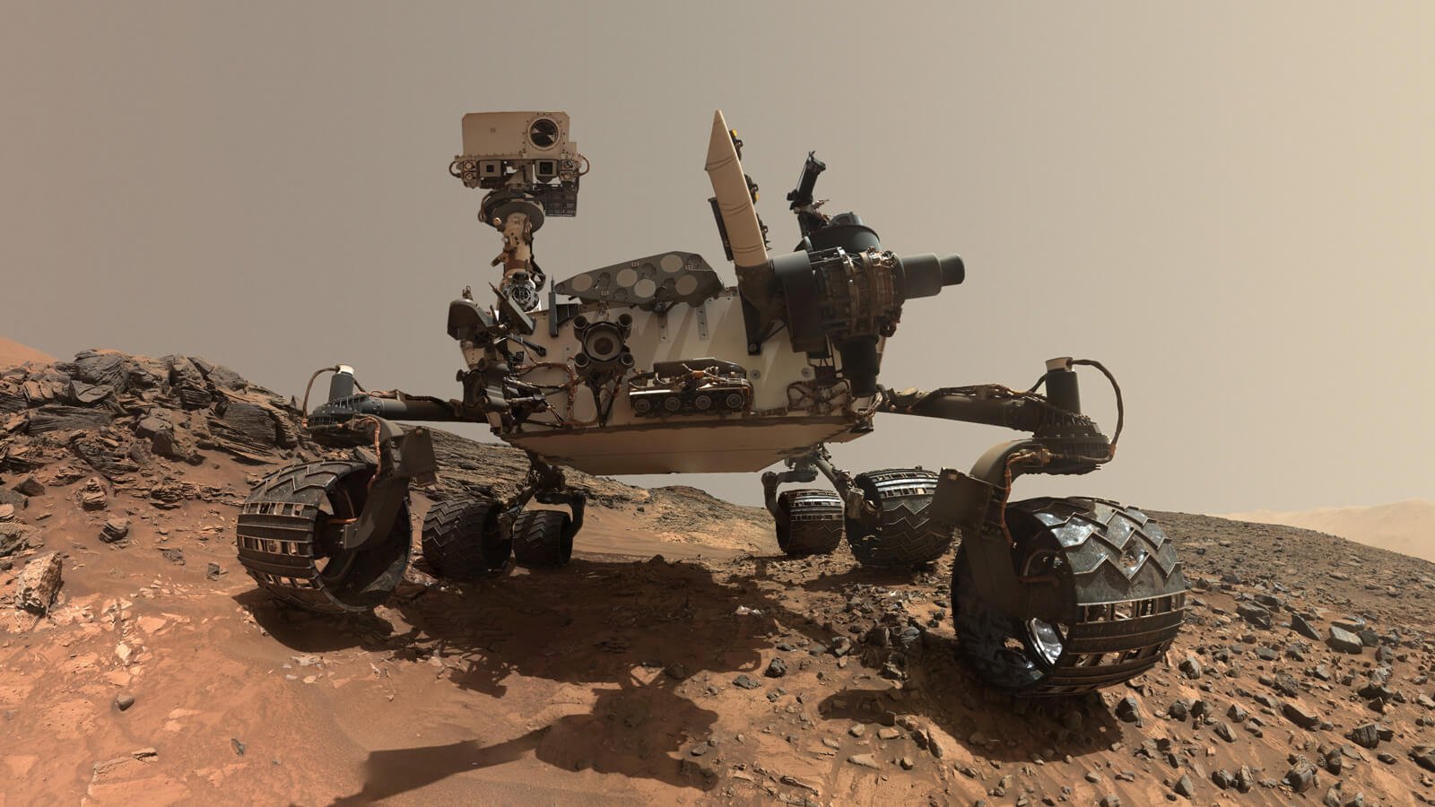 Почему на Марсе никто не живет? Марсоход Curiosity. Фото.
