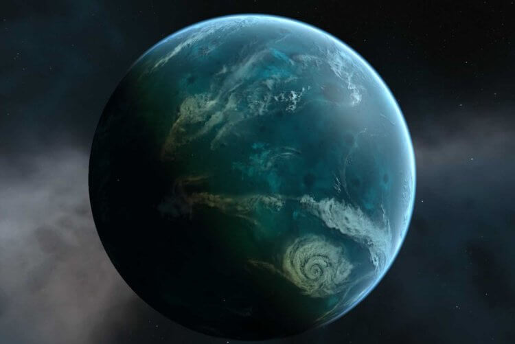 Есть ли жизнь на других планетах? Возможно именно так выглядит планета-океан Kepler-62e. Фото.