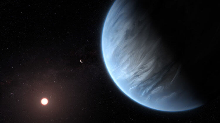 Как выглядит планета — близнец Земли? Экзопланета K2 18b в 2 раза больше и в 8 раз массивнее Земли. Фото.