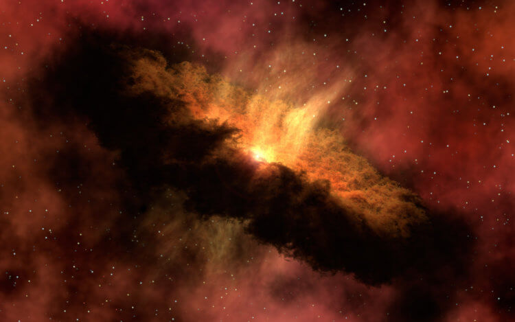 Как выглядит Вселенная? Галактики, как и звезды, образуются из газо-пылевых облаков. Фото.