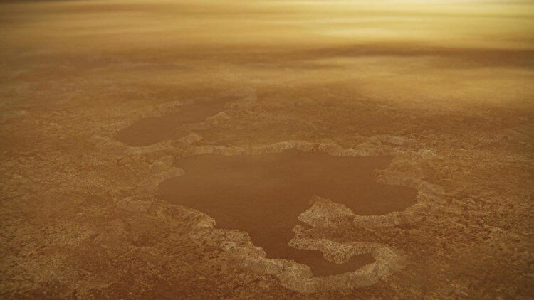 Как выглядят метановые озера на Титане? Радиолокационные изображения подтвердили морфологию некоторых озер, возникших, вероятнее всего, в результате мощного взрыва. Фото.