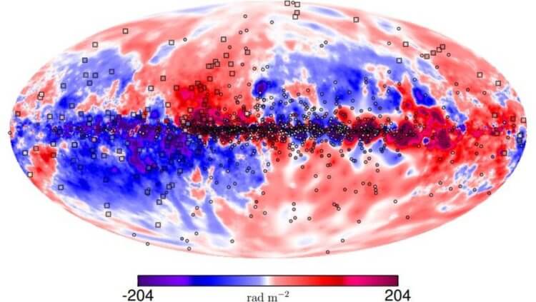 Что карта магнитного поля Млечного Пути может рассказать о нашей галактике? Магнитное поле Млечного Пути выглядит так. Фото.