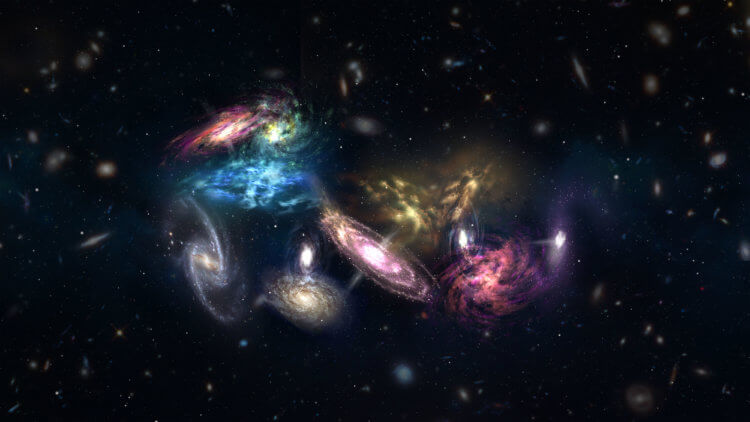 Из-за чего умирают отдаленные галактики? Сверхскопление галактик может являться причиной остановки звездообразования. Фото.