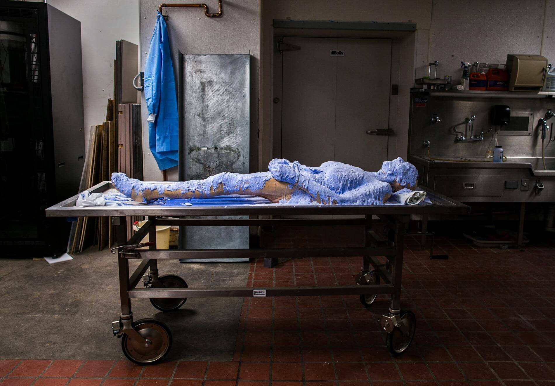 В 2000 году 88-летняя Сьюзен Поттер завещала свое тело науке. К 2015 году ее тело было готово к замораживанию при температуре -15 °F, а в 2017 году его разрезали на 27 тысяч кусочков. Всё потому, что последние 15 лет жизни Сьюзен участвовала в проекте по созданию цифровой анатомической модели человеческого тела. Фото.